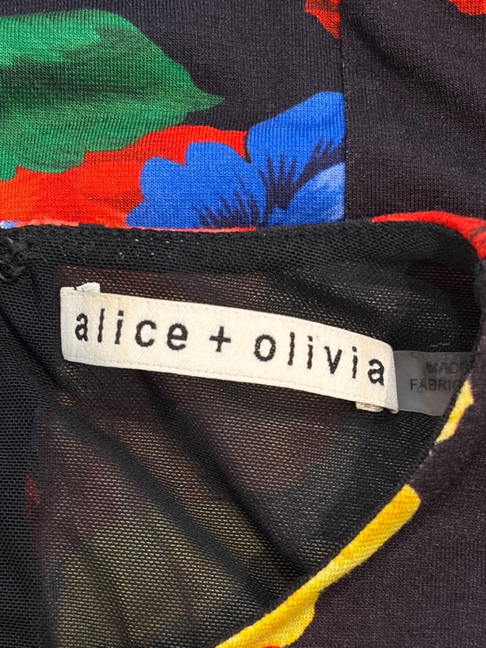 ALICE + OLIVIA Delora Floral Midi Dress Size 2 - Picture 7 of 7